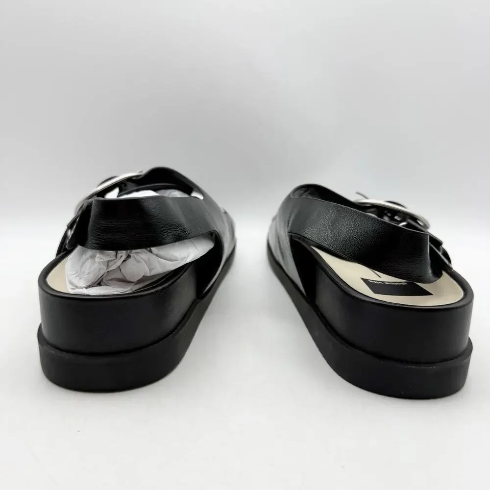 Dolce Vita Womens Starla Platform Sandals Size 10 Black Silver NWOB
